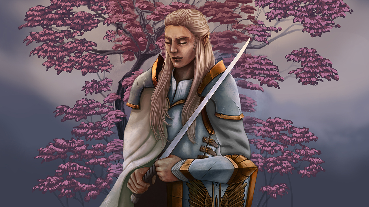 Illustration of Aiu, The First Guardian amongst the silvrians